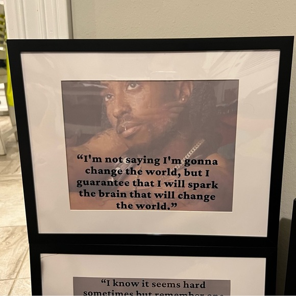 2Pac Tupac Shakur motivational quotes “THRU MY EYES” B&W Print collection - Picture 7 of 13